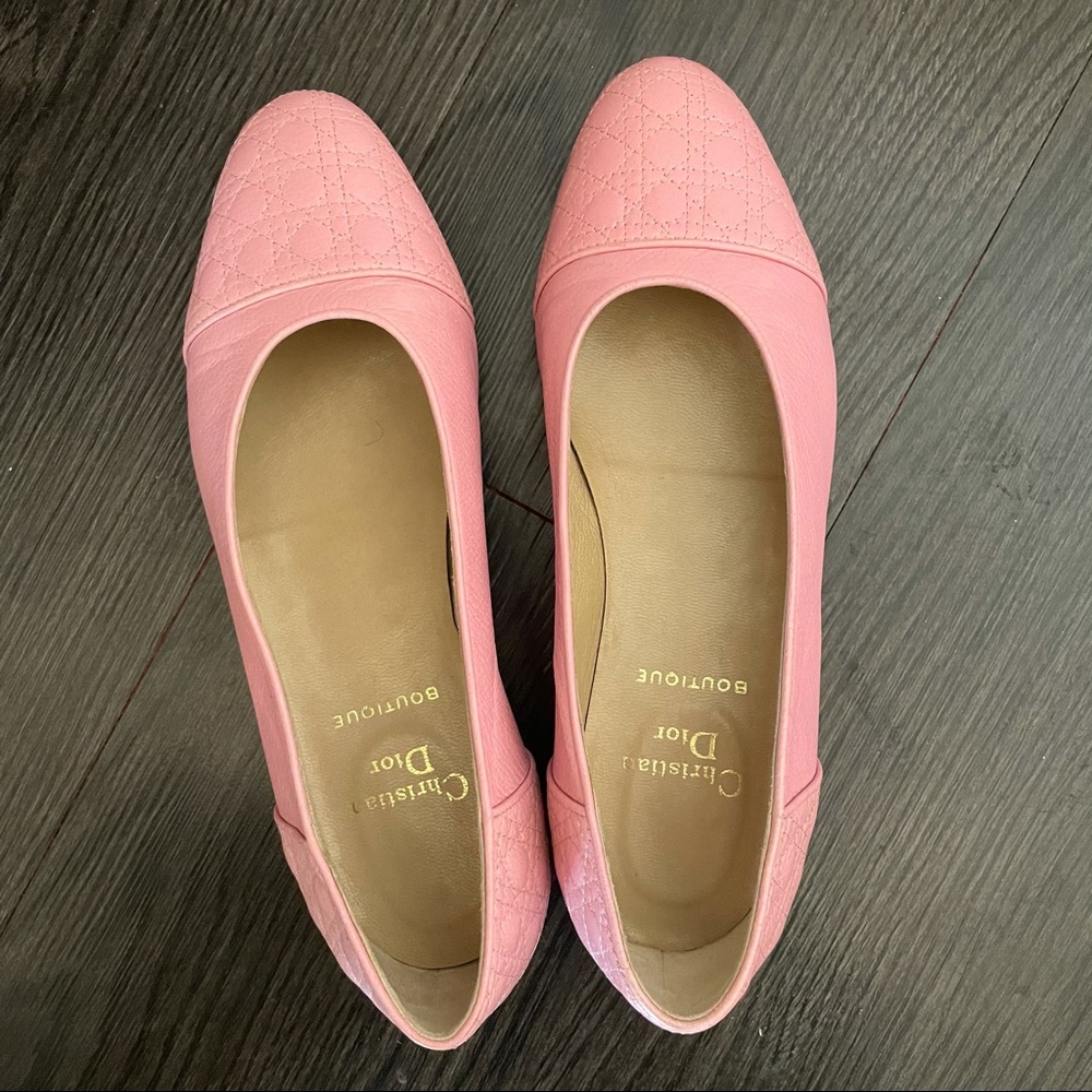Sold Authentic vintage  Dior pink flats